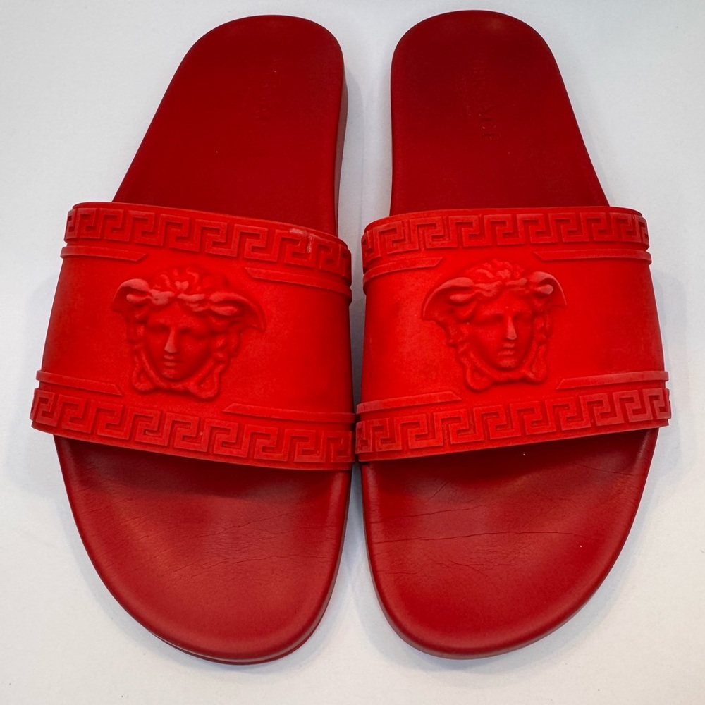 Versace Medusa pool Slides - size 12- need repair